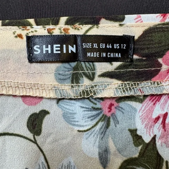 Floral Button-Front Cream Maxi Dress with Pink Blooms - Picture 6 of 6